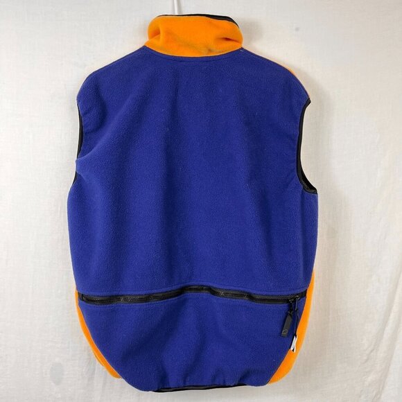 Vintage 90s Moose Mountainwear Full Zip Fleece Vest XL Cargo Baggy Gorpcore - Picture 6 of 12